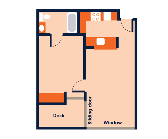 Southacre 1 bedroom floorplan